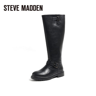 STEVE MADDEN/思美登冬季烟筒靴时装高筒靴 GENERALLY 黑色 37