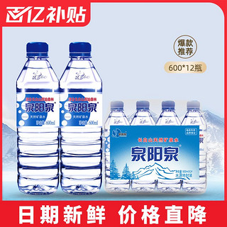 长白山600ml*12瓶天然矿泉水15小瓶饮用整箱包邮户外会议水