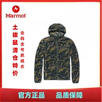 Marmot 土撥鼠 全碼全號Marmot土撥鼠清倉正品春秋款休閑保暖連帽男士迷彩抓絨衣