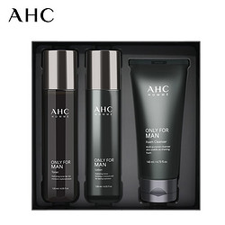 AHC 男士平衡舒緩潤潔水乳套裝護膚品控油補水保濕水乳潔禮物送男友