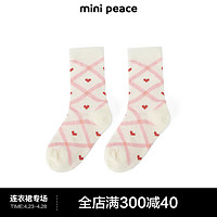 MiniPeace太平鸟童装夏新女童袜F2YGE2753 米色 110