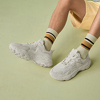 XTEP 特步 情侣男女鞋子洄游时尚运动鞋休闲运动跑步鞋百搭 茶白色-女 37