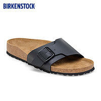 BIRKENSTOCK勃肯软木拖鞋女款时尚大巴扣凉拖Catalina系列 黑色窄版1026473 37