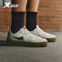 XTEP 特步 女鞋MAXX-SE滑板鞋潮流876218310006 白沙灰/黑 36