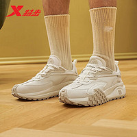 XTEP 特步 X70男鞋时尚休闲鞋轻便977319320033 茶白色 39