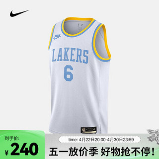 NIKE 耐克 男子速干球衣 洛杉矶湖人队 DRI-FIT NBA SWINGMAN JERSEY DO9448-101 XXL