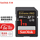  SanDisk 闪迪 SD存储卡U3C10 4K 至尊超极速版数码相机内存卡 200M 128GB　