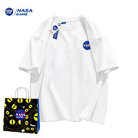 NASA GAME 官网新品2024纯棉短袖t恤男女儿童潮牌童装T恤CC