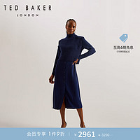 Ted Baker2024春季女士可拆卸针织背心长款连衣裙272870A 藏青色 4