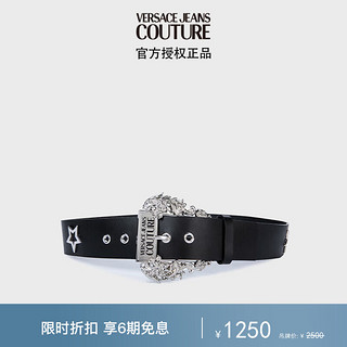 VERSACE 范思哲 Jeans Couture女士COUTURE 01针扣皮带 黑色85