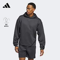 adidas 阿迪达斯 官方男装春季新款速干宽松篮球运动连帽卫衣IC2418