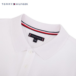 TOMMY HILFIGER24春夏童装男简约字母拼色条纹短袖POLO衫TH2222078 黑白红拼色001 12/150cm