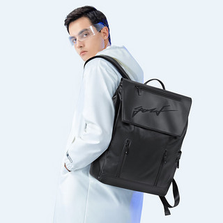 高尔夫（GOLF）双肩包商务男士15.6英寸笔记本电脑包出差旅行背包可扩容书包 款式6#黑色