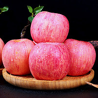 京鲜鲲 山东烟台红富士苹果栖霞脆甜红富士新鲜苹果水果 5斤一级优选特大85-90mm