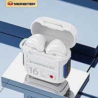 MONSTER 魔声 XKT16蓝牙耳机入耳式降噪无线运动游戏电竞学生适用苹果华为
