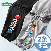 SESAME STREET 芝麻街 男童夏季运动裤 2条