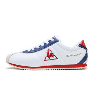 乐卡克（Le coq sportif）法国公鸡男女阿甘鞋轻便舒适棒球鞋运动休闲鞋小白鞋CMT-213364-WHT 白色265 白色排纹款 42(265mm)