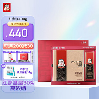 正官庄 EVERYTIME精红参浆400g 人参液红参浓缩液礼盒 红参含量30% 400g