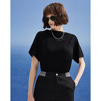DKNY 唐可娜儿 设计淦珠链肩袢轻薄柔软宽松女式针织衫2024春夏