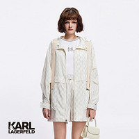 KARL LAGERFELD KL logo连帽轻薄防晒轻薄女外套2024春夏新