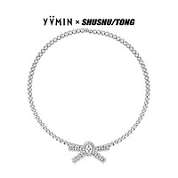 YVMIN 尤目 X SHUSHUTONG联名系列 宝石蝴蝶结环绕项链情人节礼物