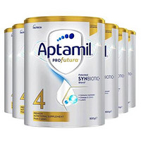 Aptamil 爱他美 澳洲爱他美白金240亿活性益生菌奶粉4段*6罐