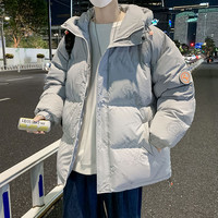 白鸭绒羽绒服男士冬季加厚短款外套潮牌冬装轻薄款棉服