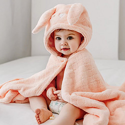 嬰兒浴巾兒童寶寶斗篷浴袍新生兒珊瑚絨洗澡連帽包巾速干 獨角獸