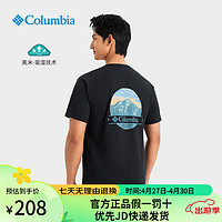 哥伦比亚 24春夏哥伦比亚短袖情侣款户外吸湿透气凉感半袖短袖T恤XE8911 012 L