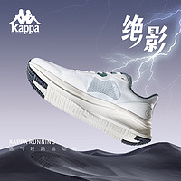 KAPPA卡帕运动鞋男鞋夏季2024网面鞋子男款休闲鞋轻便软底跑步鞋潮 鹭羽白 44