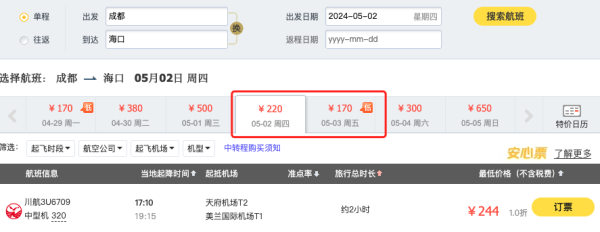 五一机票大跳水!国内100元+、国际含税800+!
