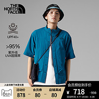 北面 TheNorthFace北面UE男先锋设计防晒立领短袖衬衫户外81LD