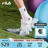 FILA 斐乐 官方女鞋运动凉鞋2024夏季新款厚底增高休闲草莓凉鞋 奶白/珍珠蓝-GP 36.5