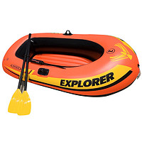 INTEX 新58331探险者两人充气船 钓鱼船橡皮艇皮划艇