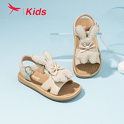 红蜻蜓儿童童鞋女童凉鞋2024夏季新款小兔纸卡通超软沙滩鞋子防水
