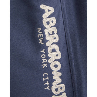 ABERCROMBIE & FITCH男装 24春夏美式休闲时尚毛圈布运动短裤 358110-1 海军蓝 XS (170/70A)