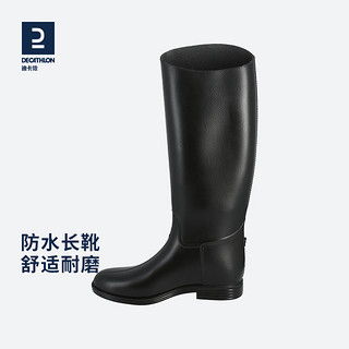 DECATHLON 迪卡侬 女士马术靴 37371 黑色 37