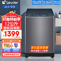 Leader 海尔智家洗衣机全自动10/12公斤 超大容量家用租房波轮洗衣机超净洗
