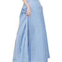 後物堂 承系列 篱笆纹 女士马面裙 雪山蓝