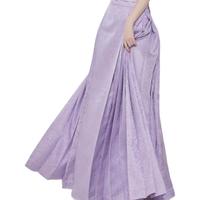 後物堂 承系列 缠枝四季花纹 女士马面裙 银紫