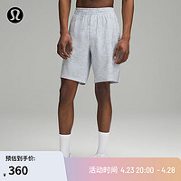 lululemon丨Pace Breaker 男士运动短裤 9" * 内衬款 LM7B88S 纹理阿尔卑斯白色混色 L