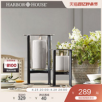 HARBOR HOUSE 美式家居铁艺金属客厅餐厅摆件烛台玻璃风灯Elegant