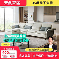 百亿补贴：SUNHOO 双虎-全屋家具 双虎布艺沙发客厅现代轻奢极简大小户l型组合贵妃乳胶沙发23817