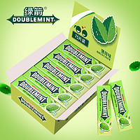 DOUBLEMINT 绿箭 口香糖盒装75片原味薄荷清新口气休闲零食糖果（临期）