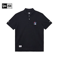 NEW ERA 纽亦华 2024春夏新款MLB男女POLO短袖T恤杉-黑色-NY L