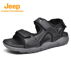 Jeep 吉普 旅行旅游男士涼鞋出差出行防滑夏季露營新款開車鞋