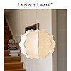 立意 Lynn's立意 北欧蚕丝吊灯 泡泡卧室书房白色衣帽间布艺中古餐厅灯