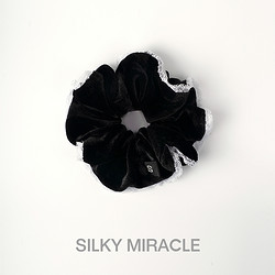 SILKY MIRACLE 丝绒真丝头花RENAISSANCE蕾丝花边大肠发圈无痕不勒