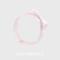 SILKY MIRACLE 水晶蝴蝶结真丝发带LADY-S系列可爱桑蚕丝束发带