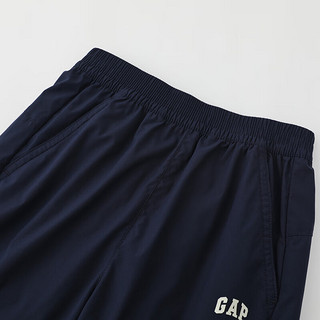 Gap男童2024夏季吸湿速干束口裤百搭运动儿童装长裤466267 海军蓝 120cm(6-7岁)亚洲尺码